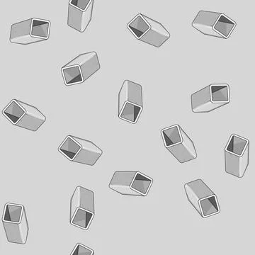 Seamless pattern tensile steel beam cartoon vector 库存插图