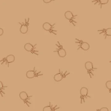 Seamless pattern tension rope knot cartoon vector 스톡 일러스트