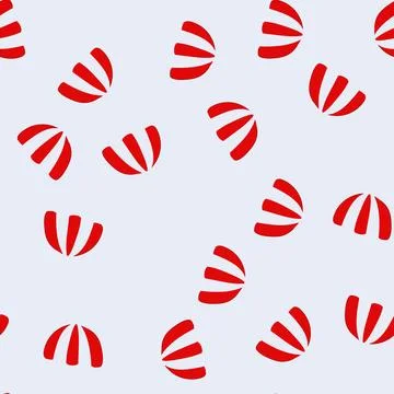 Seamless pattern tent canopy awning cartoon vector Illustrazione stock