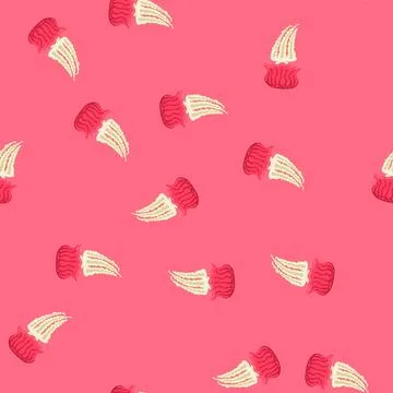 Seamless pattern tentacles jellyfish cartoon vector Stockillustratie