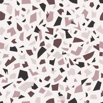 Seamless pattern with terrazzo design Stock Illustration