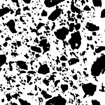 Seamless Pattern Terrazzo Marble (black &amp; white) Stock Illustration