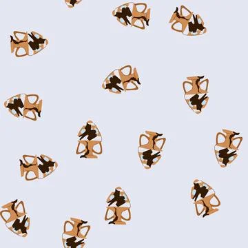 Seamless pattern tery broken antique pot cartoon vector Illustrazione stock