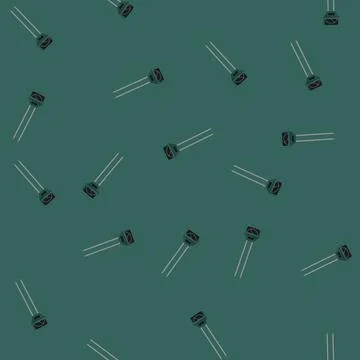 Seamless pattern test ph meter color icon vector Stock Illustration