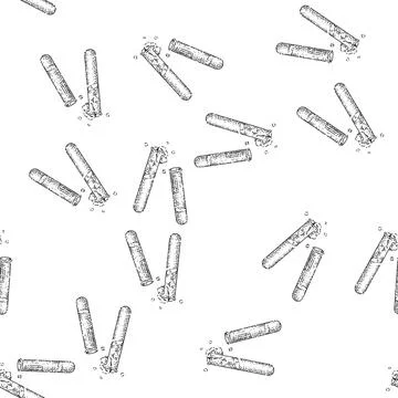 Seamless pattern test tube sketch hand drawn Stock Illustration