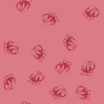 Seamless pattern textile ball yarn cartoon vector Illustrazione stock