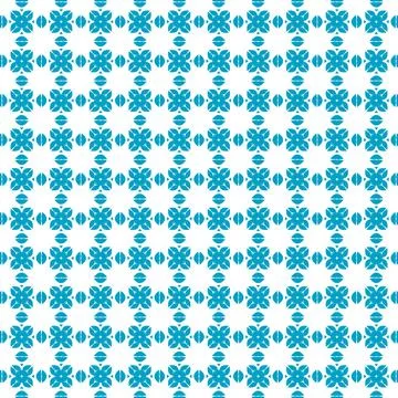 Seamless pattern textile blue floral Stock Illustration