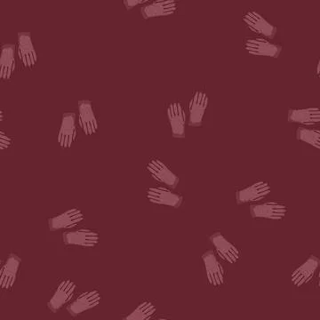 Seamless pattern textile mittens gloves winter cartoon vector イラスト素材