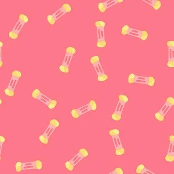 Seamless pattern textile yarn wool cartoon vector Stockillustratie