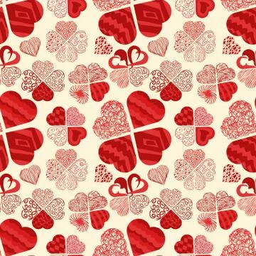 Seamless pattern texture 6 in the style of Doodle, in the form of a variety o Stock Illustration