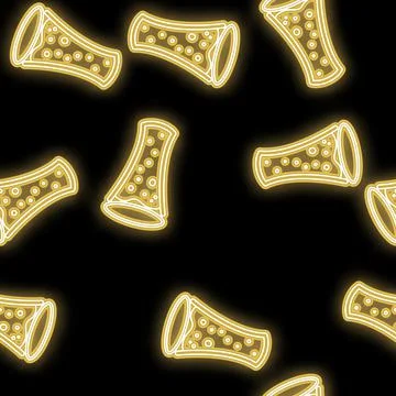Seamless pattern, texture abstract neon bright glowing glowing yellow from th Stock Illustration