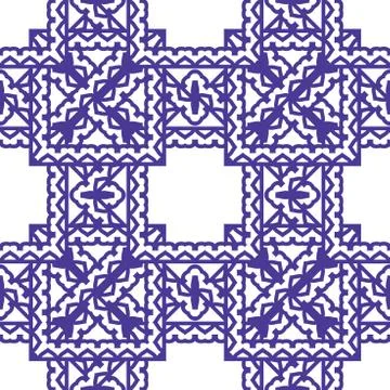 Seamless pattern texture background with geometric shapes, colored and rotate Stock Illustration