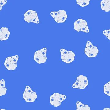 Seamless pattern texture bath soap foam cartoon vector 스톡 일러스트