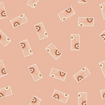 Seamless pattern texture boho rug cartoon vector イラスト素材