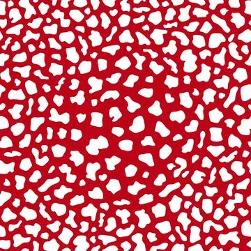 Seamless pattern with texture cap of fly agaric mushroom. Stock Illustration