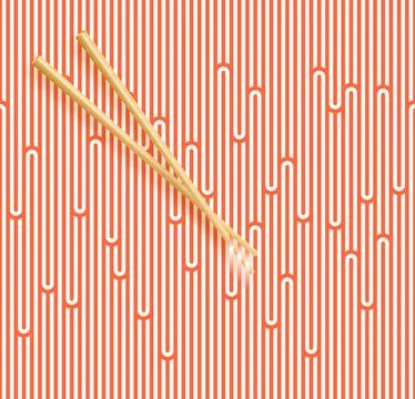 Seamless pattern texture of Chinese noodles, Spaghetti, pasta or Ramen noodles. Illustrazione stock