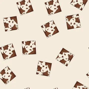 Seamless pattern texture cow skin cartoon vector イラスト素材