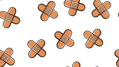 Seamless pattern texture of endless repetitive corporal medical pharmacologic Illustrazione stock