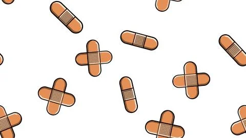 Seamless pattern texture of endless repetitive corporal medical pharmacologic Stock Illustration