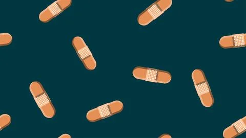 Seamless pattern texture of endless repetitive bodily medical pharmaceric pat Illustrazione stock