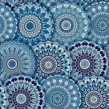 Seamless pattern texture. Indian, arabic, turkish style elements. Vintage vector Stock Illustration