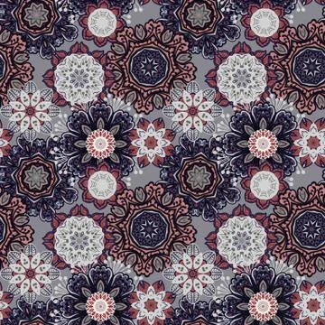 Seamless pattern texture. Indian, arabic, turkish style elements. Vintage vector Stockillustratie