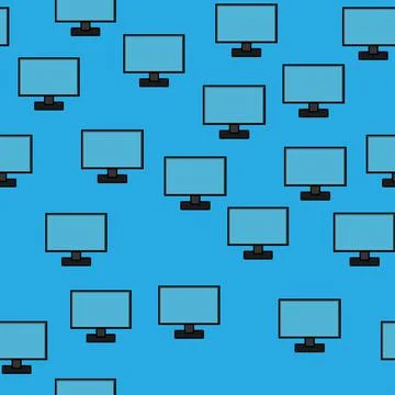 Seamless pattern, texture of modern digital rectangular lcd LCD ice LEDs ips  Stock Illustration
