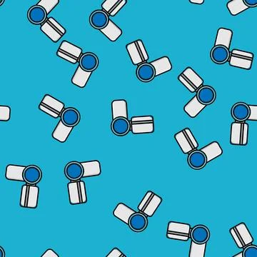 Seamless pattern, texture from modern digital video cameras for shooting film Stock Illustration