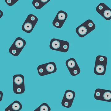 Seamless pattern, texture of modern musical black speakers for playing music  イラスト素材