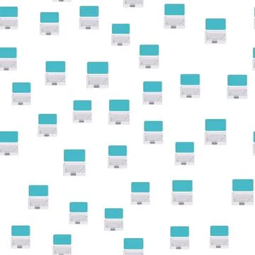 Seamless pattern, texture of modern powerful digital computer mobile laptops  스톡 일러스트