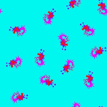 Seamless pattern texture paint splatters cartoon vector 스톡 일러스트