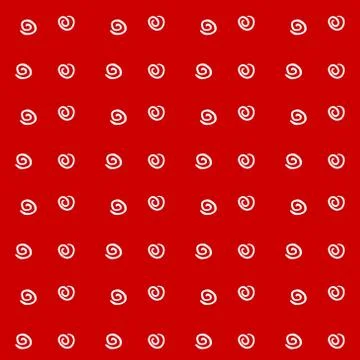 Seamless pattern texture of simple vector white elements spirals helixes on r Illustrazione stock
