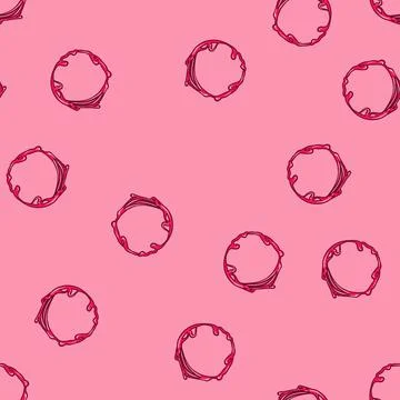Seamless pattern texture slime frame cartoon vector Stockillustratie