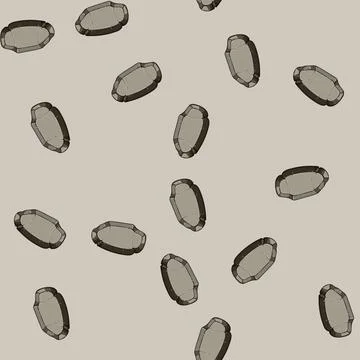 Seamless pattern texture stone button cartoon vector イラスト素材