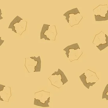 Seamless pattern texture torn cardboard cartoon vector Stock Illustration