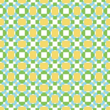 Seamless pattern texture vector background with geometric shapes, colored in  Stock Illustration