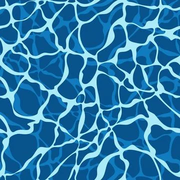 Seamless pattern with texture of water, ice at the bottom of the sea, pool. Stock Illustration
