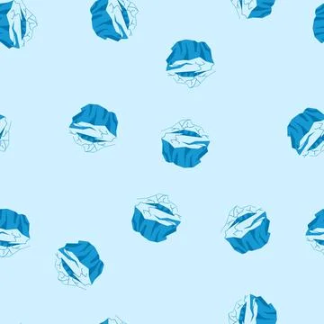 Seamless pattern thaw ice crack cartoon vector Stock Illustration