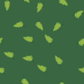 Seamless pattern thc weed bud cartoon vector Stock Illustration