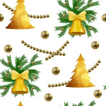 Seamless pattern on the theme of the new year and Christmas with snowflakes.. Stock Photos