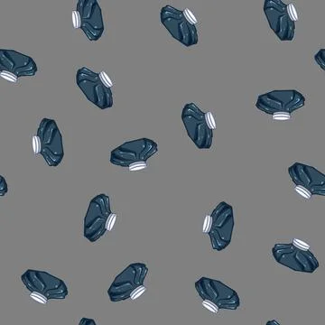 Seamless pattern therapy ice pack for injuries cartoon vector Stockillustratie