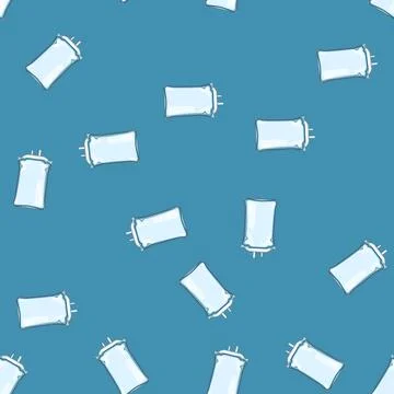 Seamless pattern therapy iv drip bag cartoon vector イラスト素材