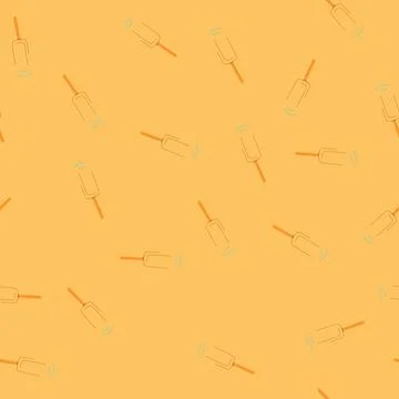 Seamless pattern therapy tuning fork cartoon vector Stock Illustration