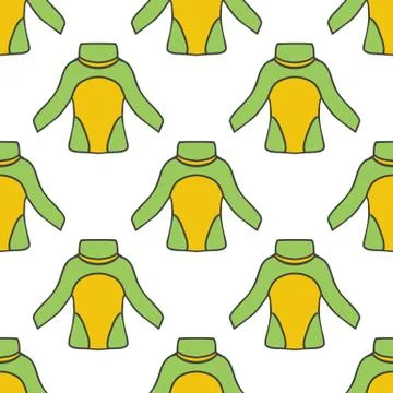 Seamless pattern with thermal underwear Stock Illustration