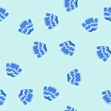 Seamless pattern thermal winter sweater cozy cartoon vector イラスト素材