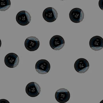 Seamless pattern thermometer smart thermostat cartoon vector Stock Illustration