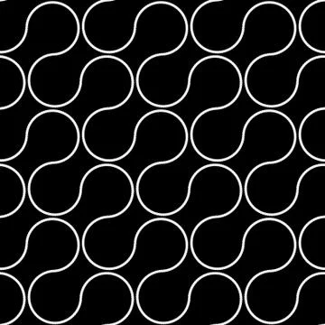 Seamless pattern with thin rope Stock Illustration