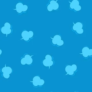 Seamless pattern thought bubble thinking communication idea dialog message Stock Illustration