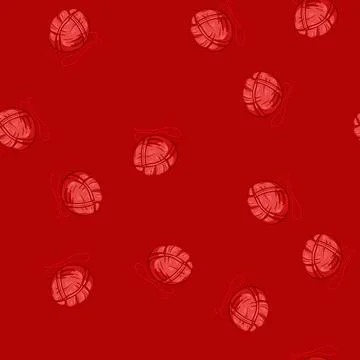 Seamless pattern thread ball yarn cartoon vector Stock Illustration