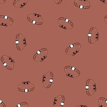 Seamless pattern thread hippie friendship bracelets cartoon vector Stock Illustration